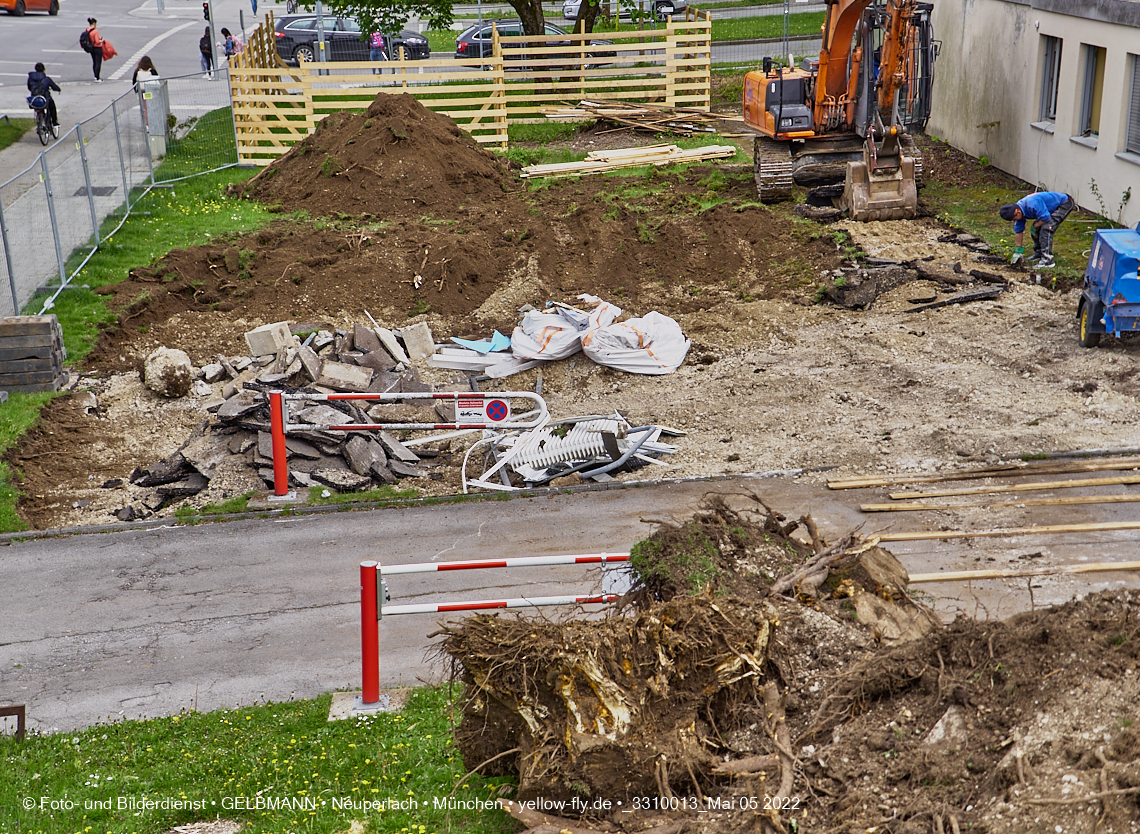 05.05.2022 - Baustelle am Haus für Kinder in Neuperlach